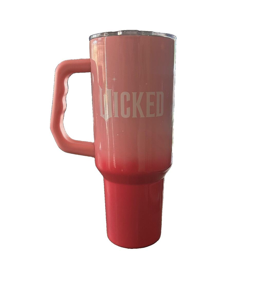 Silver Buffalo Wicked Movie Glinda Pink Perfection 40 oz Stainless Steel Tumbler